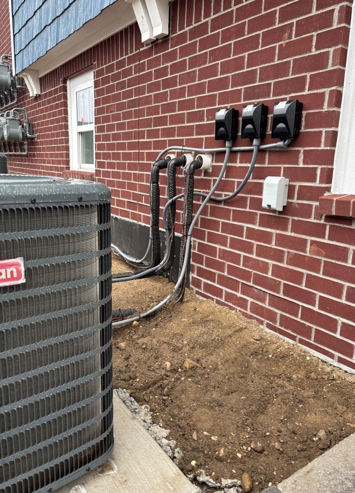 Central air conditioning installation in Northern Michigan home